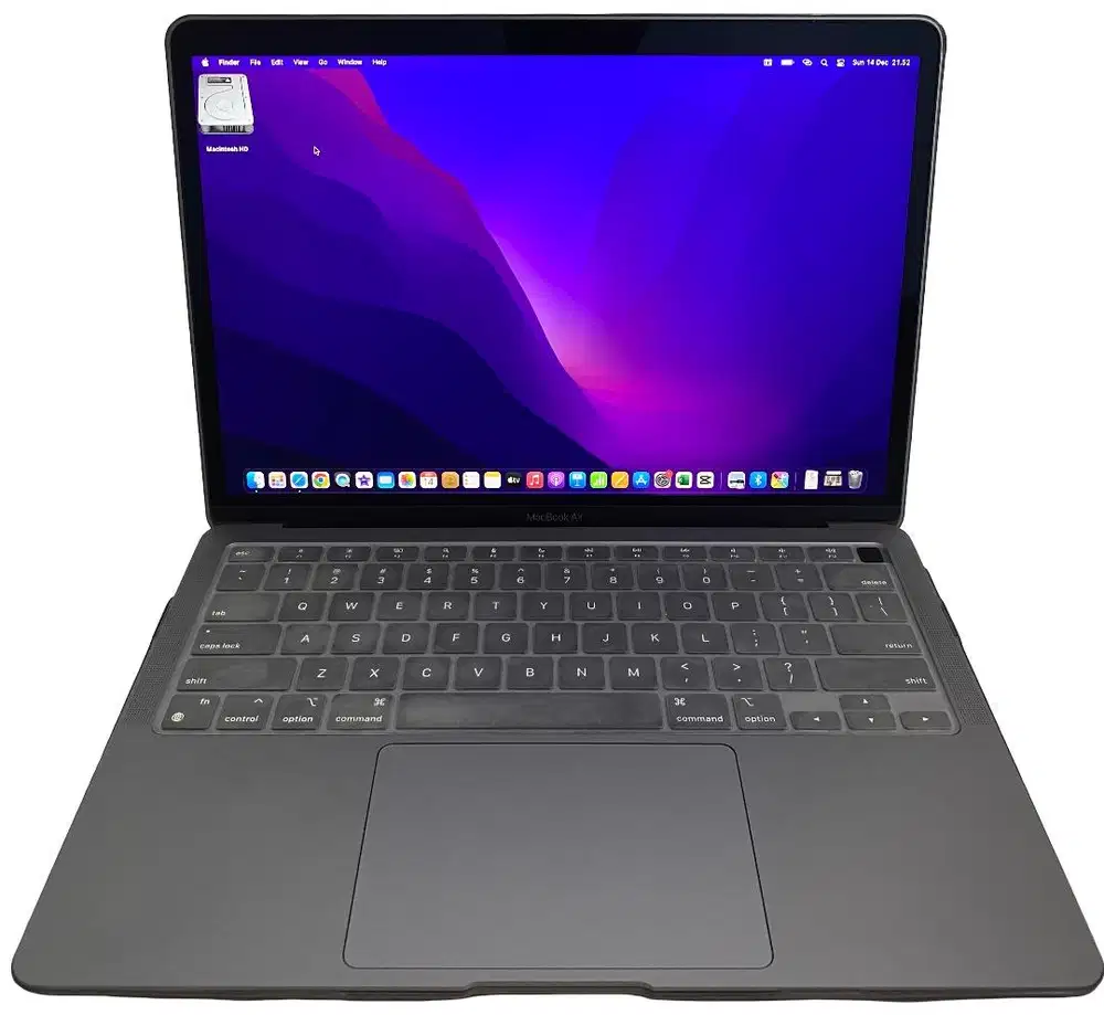 MacBook Air M1 8/256 Space Grey LIKE NEW Dus, Nota Lengkap