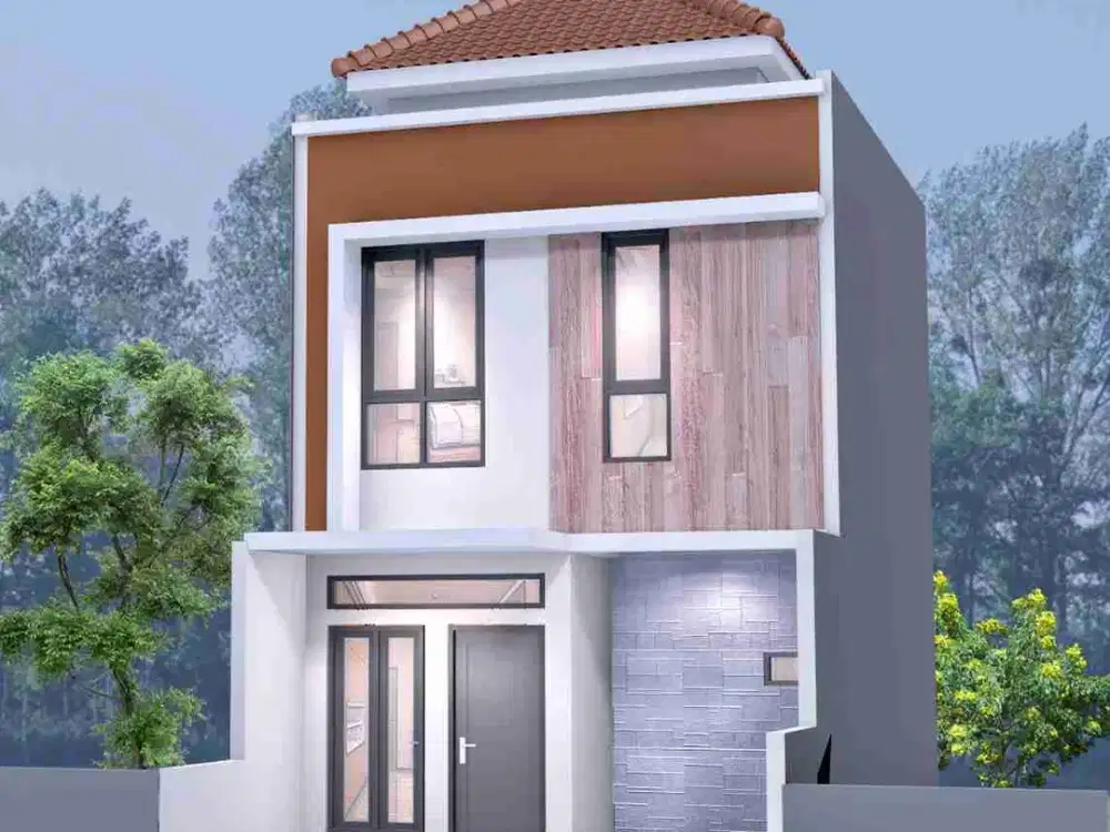 Rumah 2 lantai super murah lokasi strategis dekat ke Trans cibubur akses 2mobil