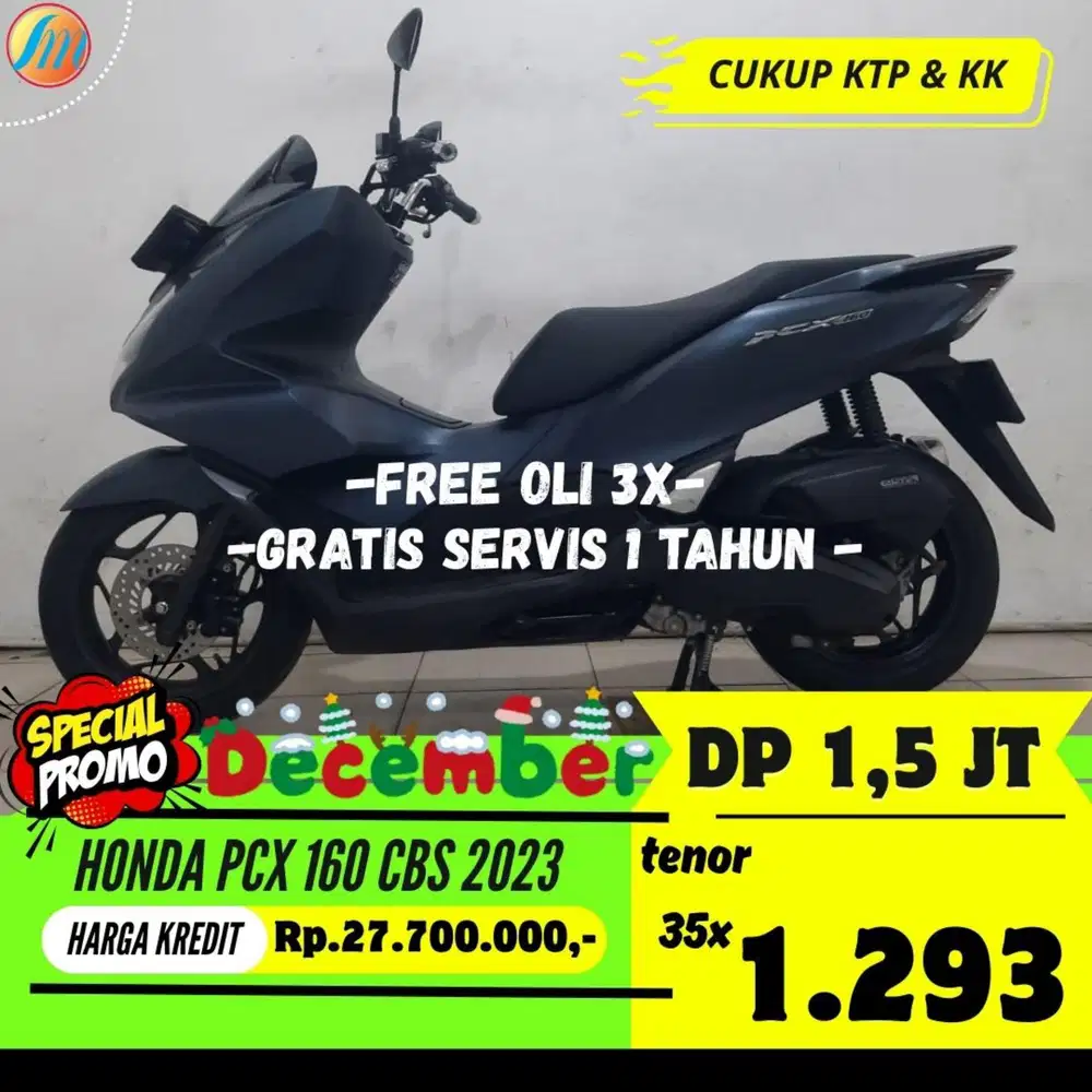 KREDIT MURAH ANGSURAN TERJANGKAU HONDA PCX 160 CBS 2023 BERGARANSI