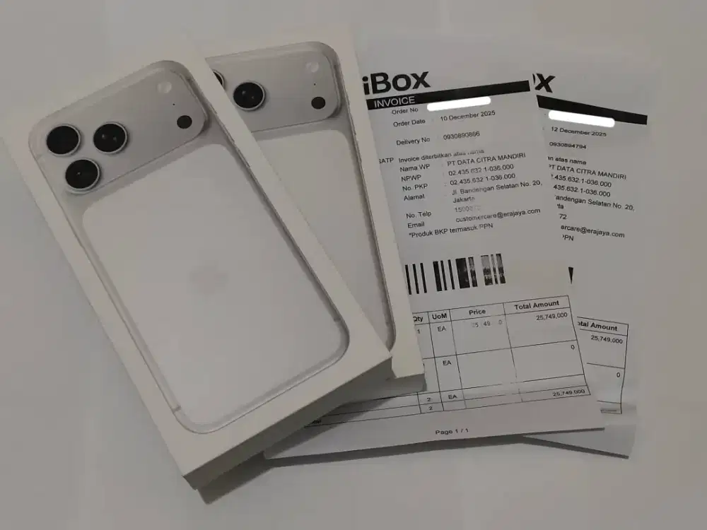 iPHONE 17 PRO MAX SILVER 256GB BNIB SEGEL GARANSI RESMI iBOX 12 BULAN