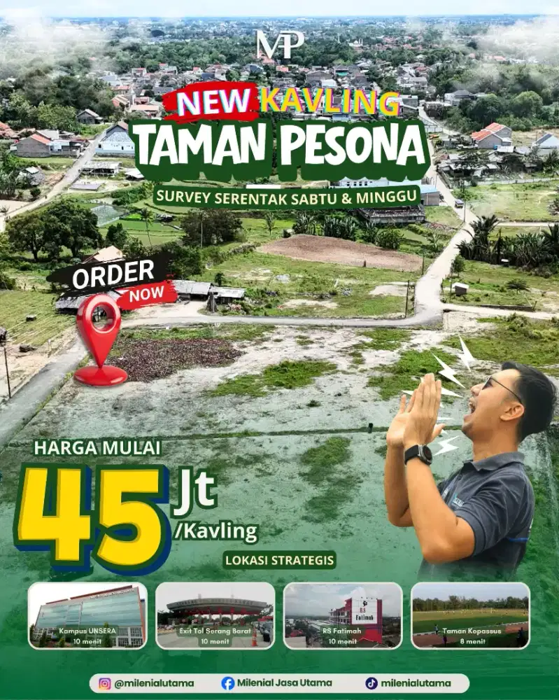 Tanah Kavling Dekat Exit Tol Serang Barat