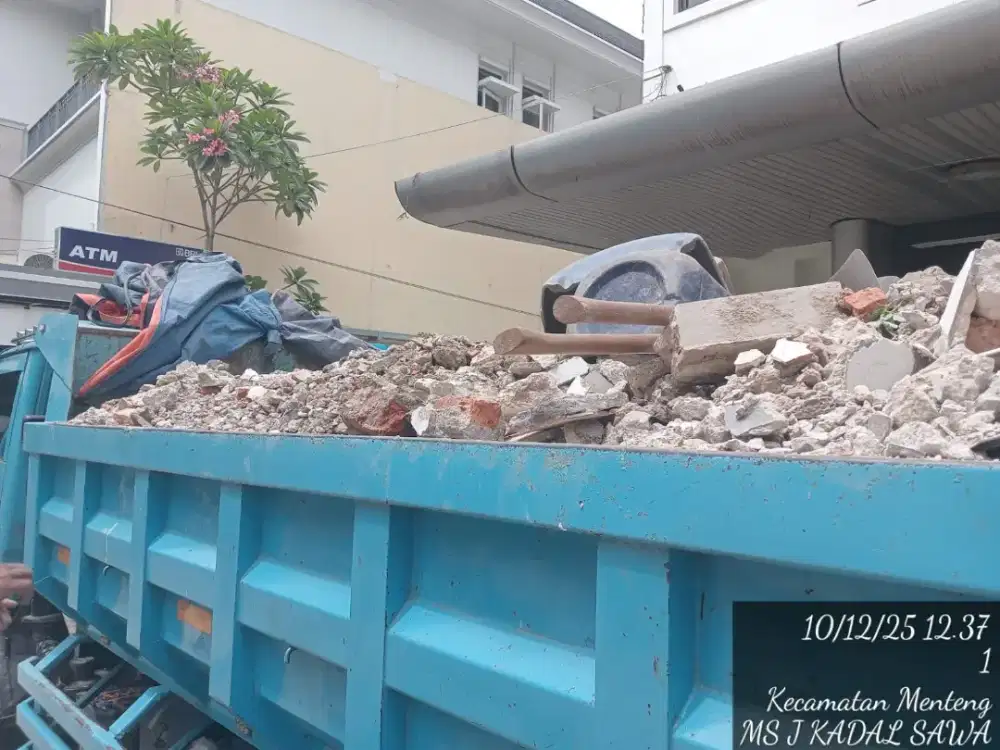 Jasa angkut puing dan pengurugan