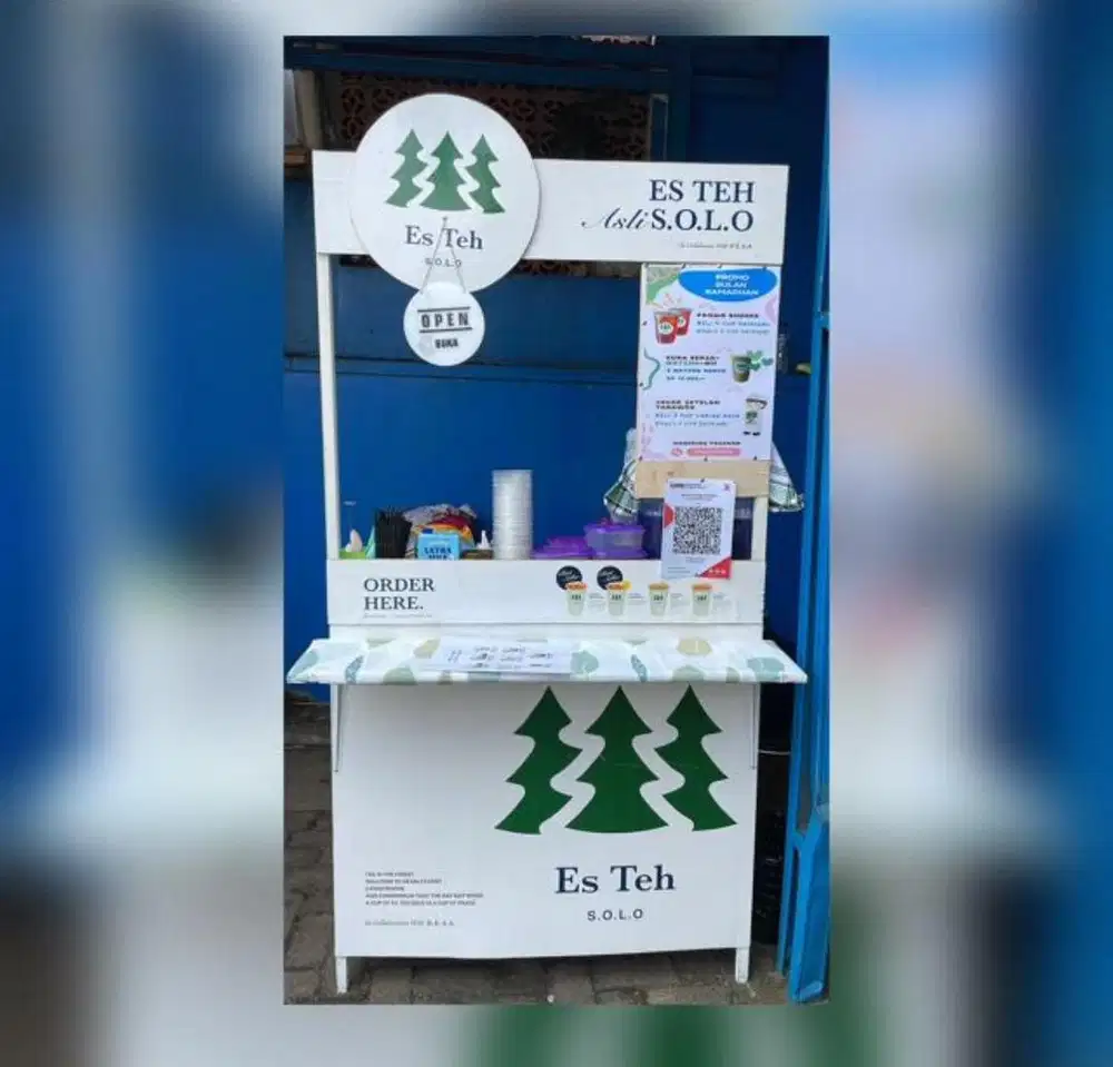 Dijual booth stand ES Teh Solo !
