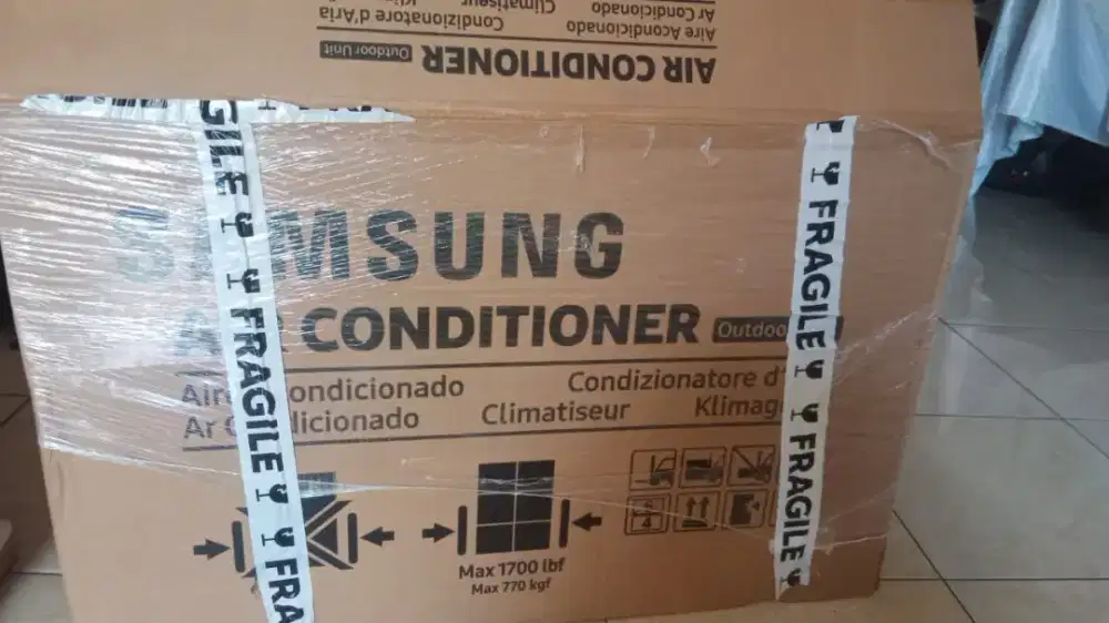 AC 1 PK baru, tapi daya rumah tidak kuat.