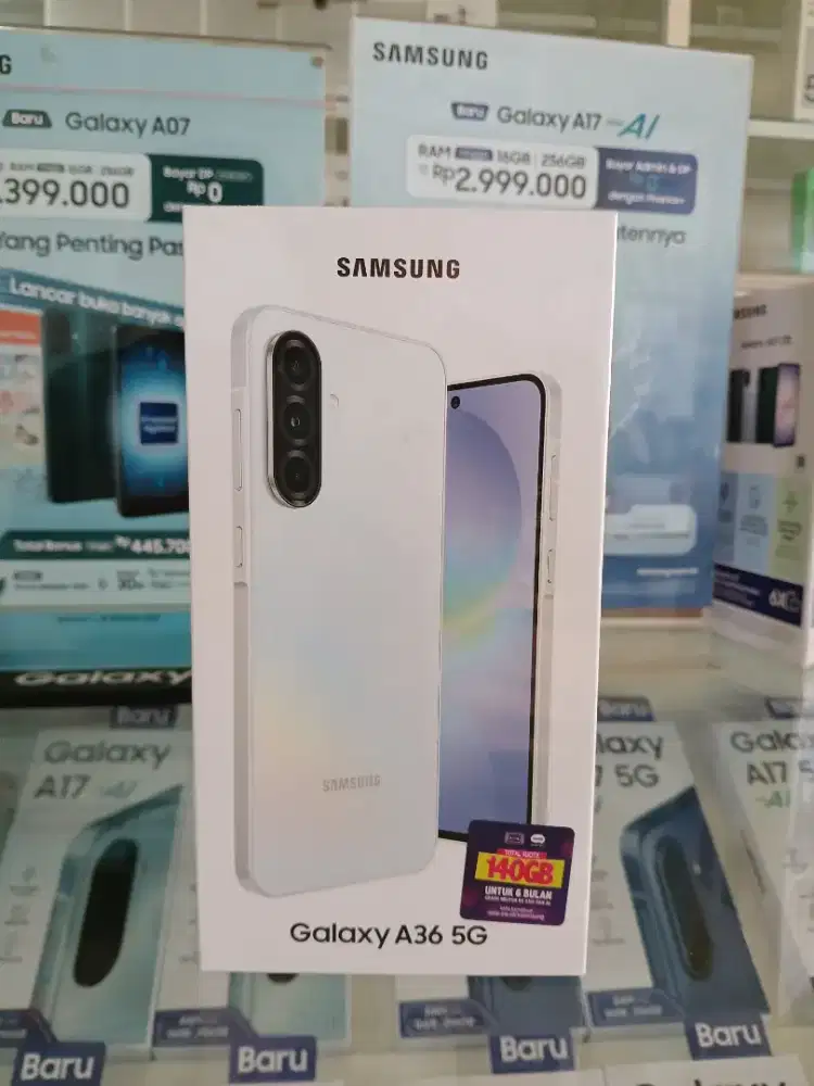 Samsung A36 5G 8+8/256GB,Free Charger, Baru fresh segel Garansi resmi