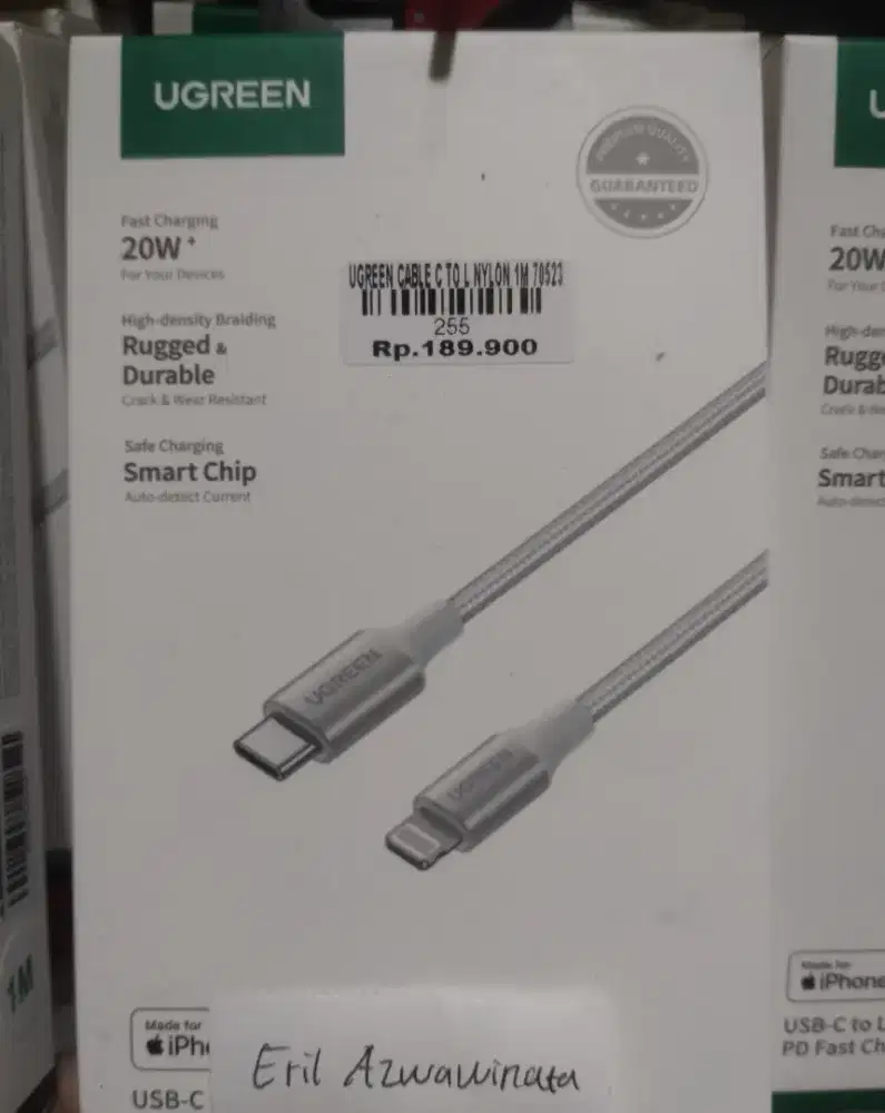 UGREEN CABLE C TOL NYLON 1M 70523 l ATLANTIS DAHSYAT