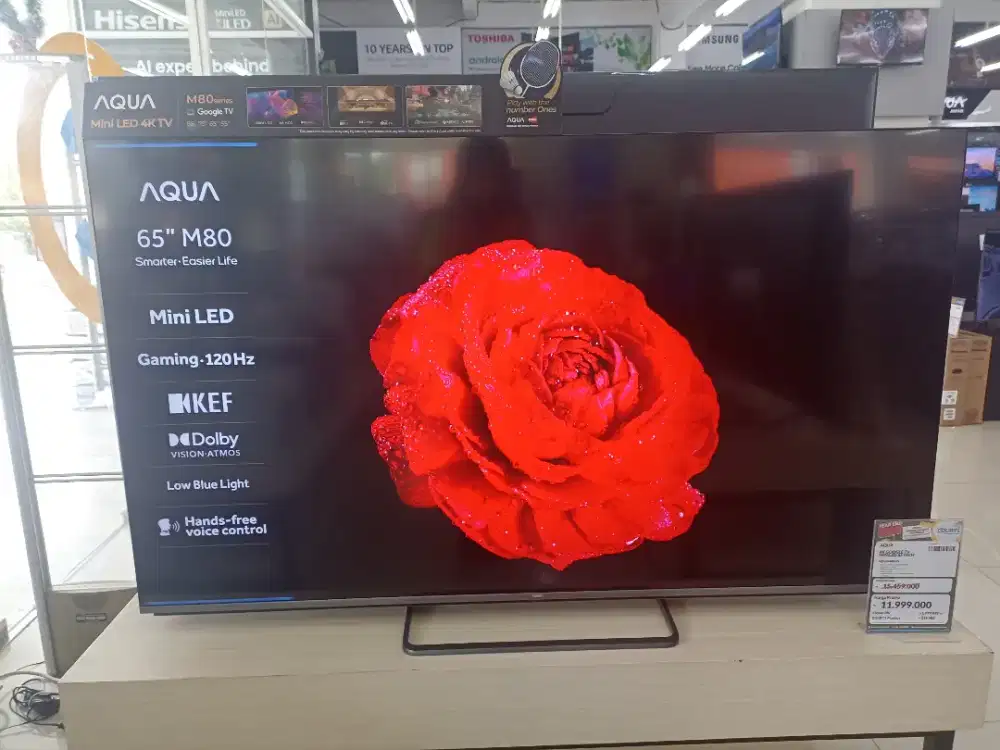 TV Aqua 4k Google TV Miniled 65 Inch