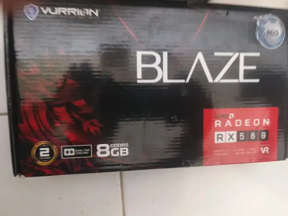 VGA VURRION RX 580 VRAM 8GB GDDR5 baru 3 bulan pakai, nego tipis aja.