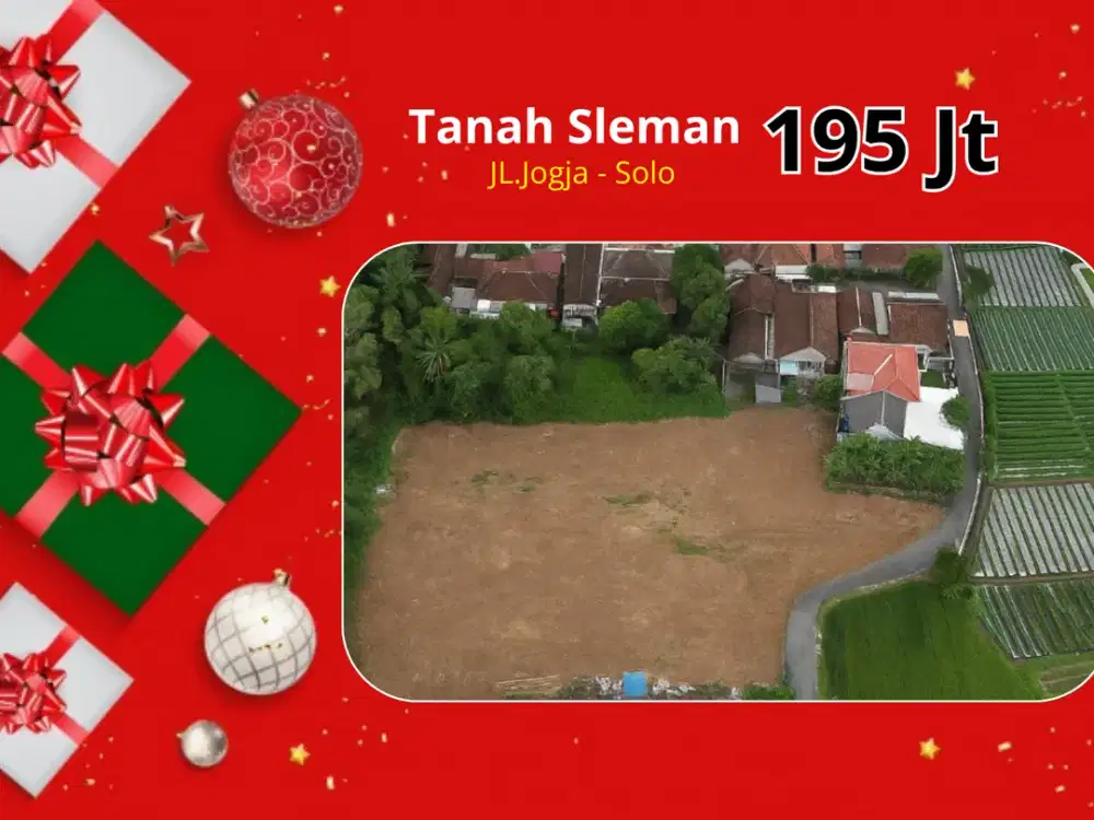 Tanah 1 Juta-an Di Jalan Selomartani Kalasan Sleman SHM P