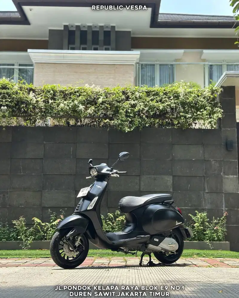PIAGGIO VESPA SPRINT NOTTE 150 IGET ABS TH 2019 WARNA MATTE BLACK Perf