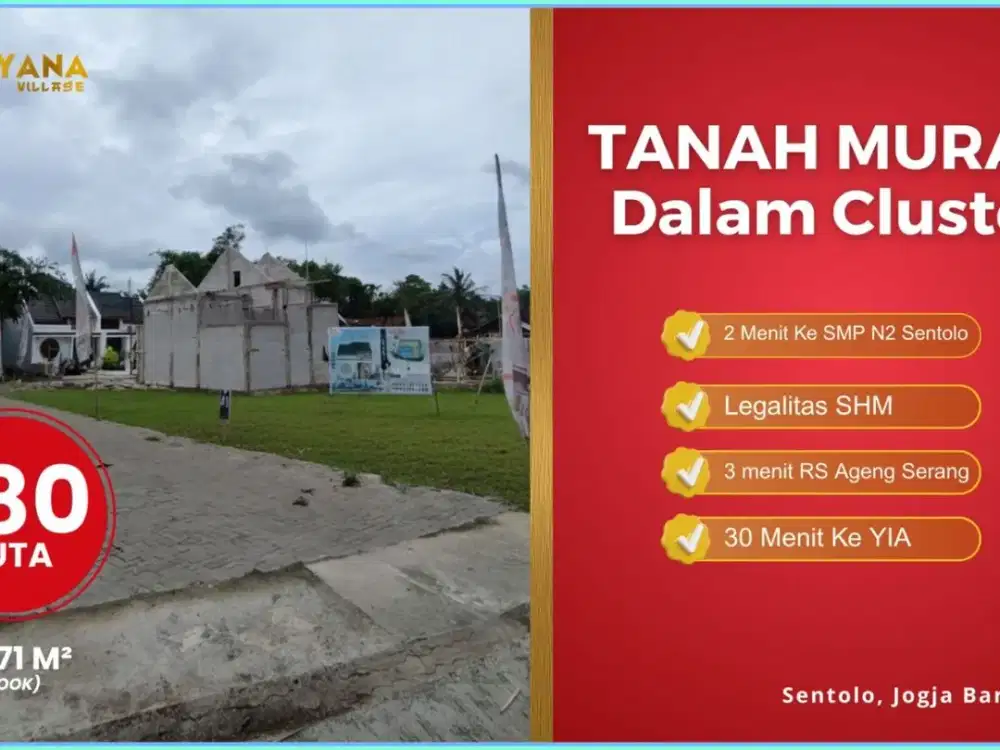 Tanah Kavling Murah Jogja 100 Jutaan di Kulon Progo Dekat Brimob dan Kawasan Industri