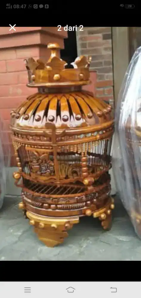 Sangkar perkutut antik