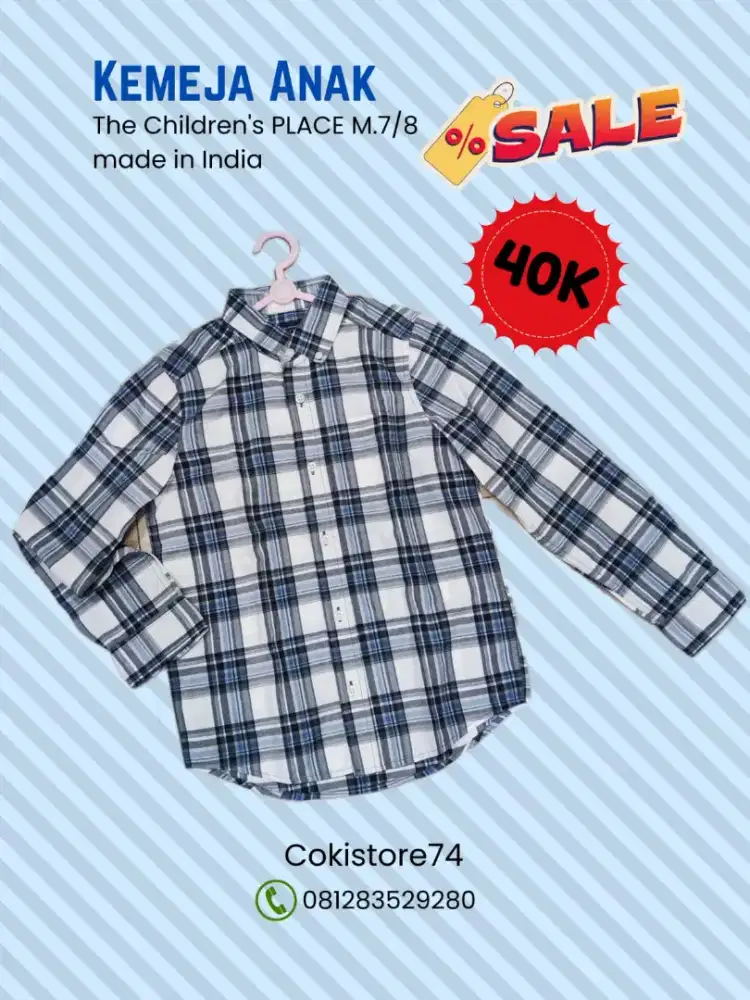 BAJU BEKAS ANAK BERMEREK & MURAH - SIZE 8