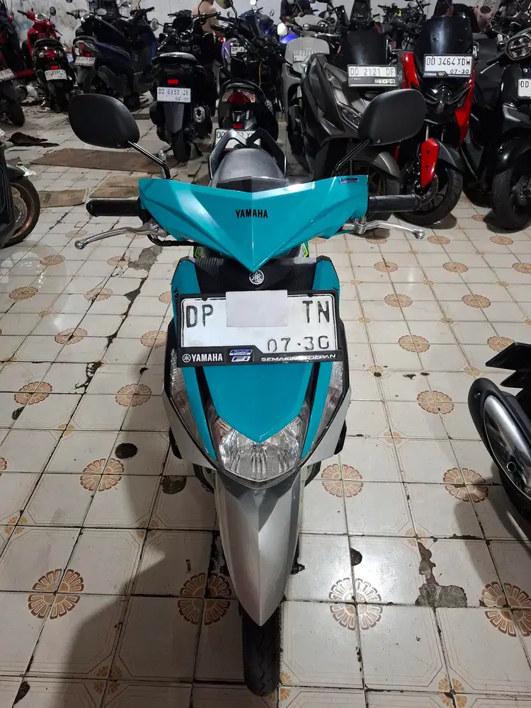 Yamaha mio m3 125cc 2025 plat DP silver hijau