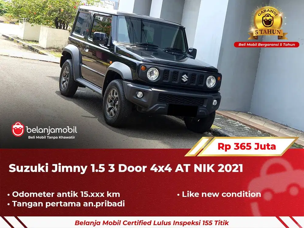 [ GARANSI 5TH ] SUZUKI JIMNY 6G5VX ALL GRIP PRO 4X4 AT NIK 2021 2022