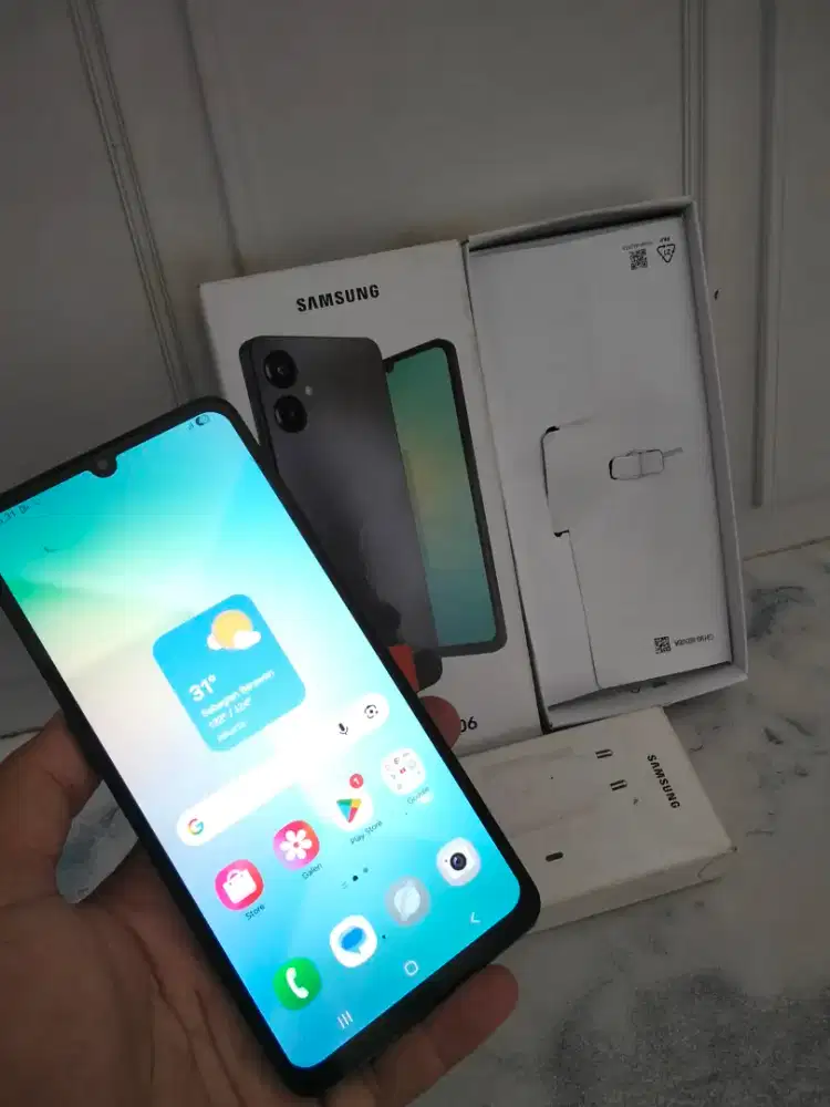 Samsung galaxy A06 ram6/128 lengkap mulus segel