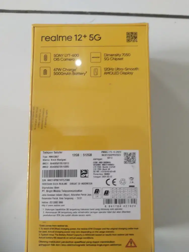Realme 12 plus 5G Baru 12/512gb
