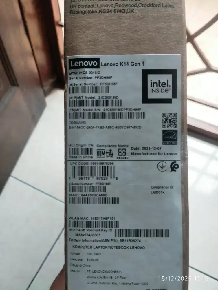 Laptop Lenovo K14 gen1