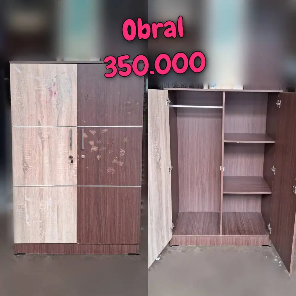 Lemari Pakaian Anak Partikel Obral