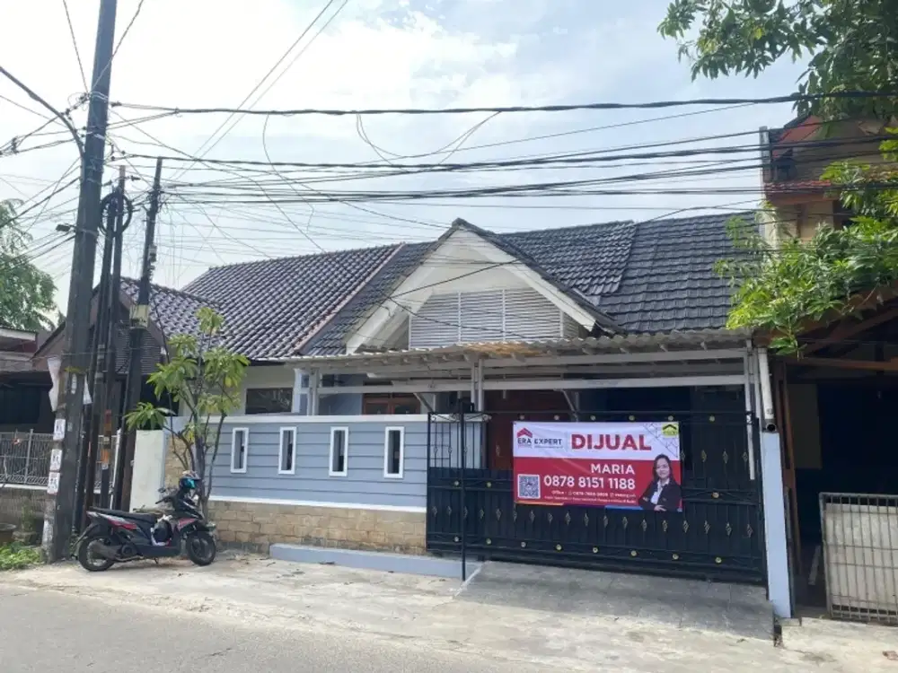 Rumah Luas Bebas Banjir Perumahan Pondok Pekayon Dibantu KPR