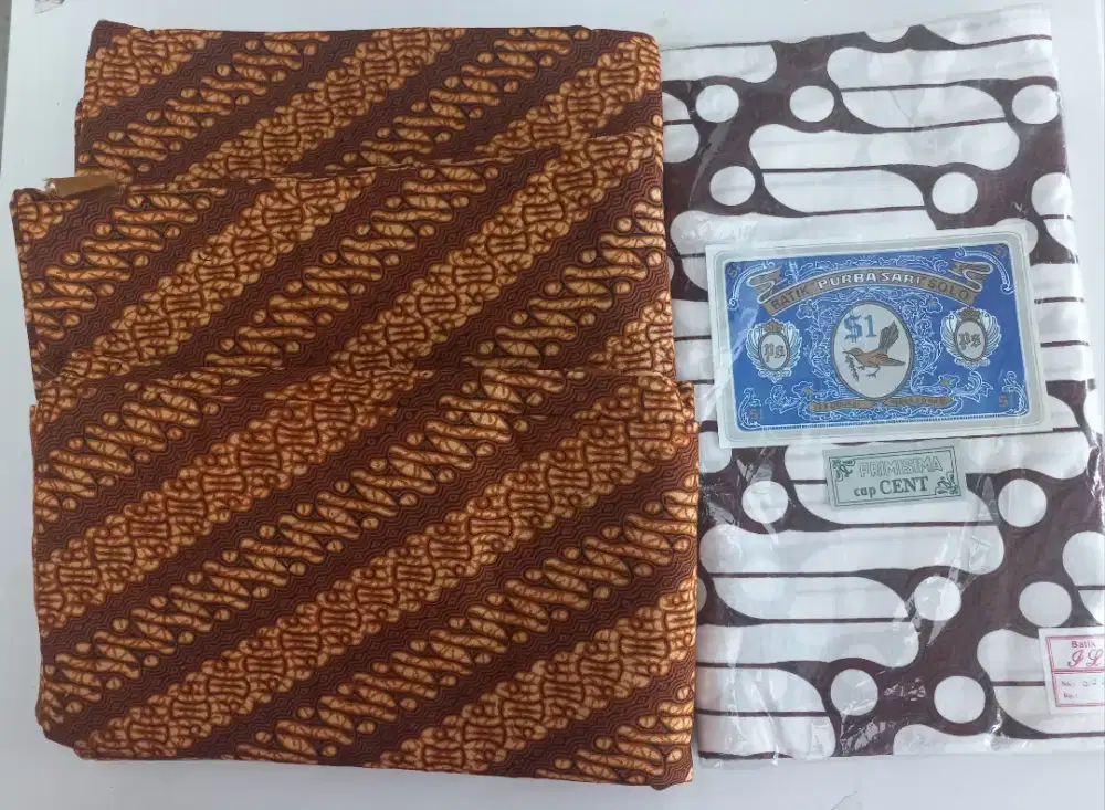 Kain batik Parang dan loreng asli