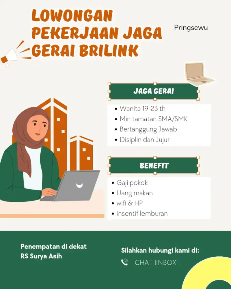 Lowongan kerja buat wanita jaga gerai