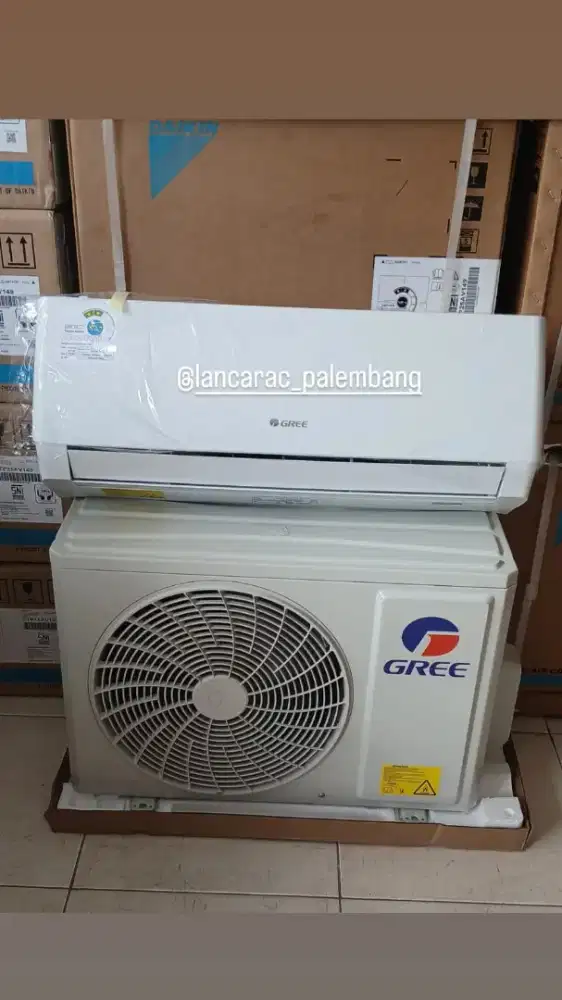 Ac Gree 1/2 pk + pasang + material ( 3 m ) dan bergaransi resmi