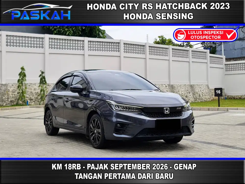 SENSING Km=18k PAJAK=SEPTEMBER Honda city RS hatcback Sensing 2023 YOP