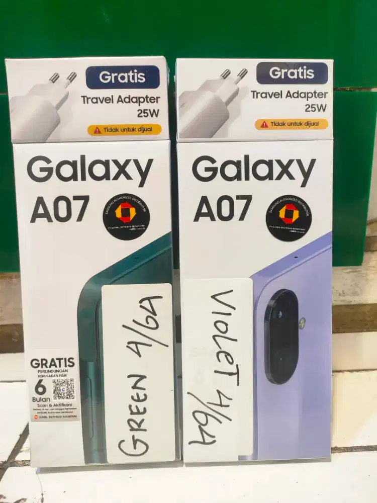 SAMSUNG A07 4+4/64GB NEW !! RESMI!