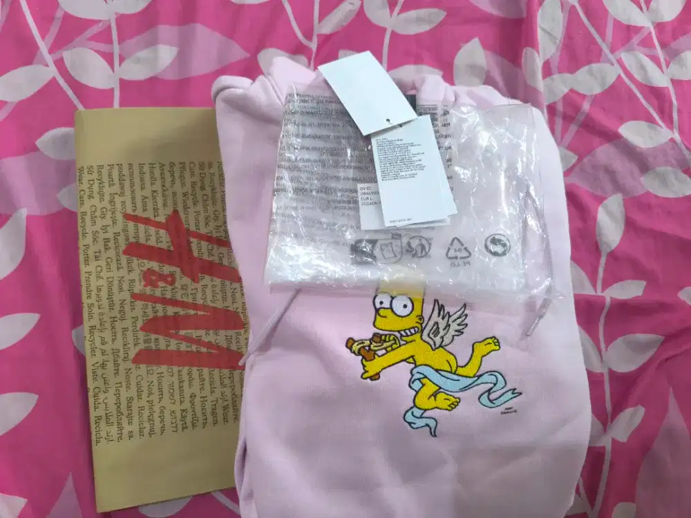 Original H&M Simpsons Hoodie Jaket Man Nt zara uniqlo vans nike