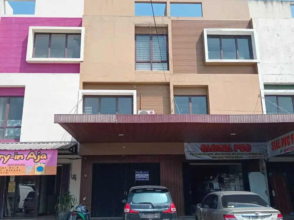 Disewakan Ruko 3 Lantai Jalan Raya Cikeas Gunung Putri Bogor