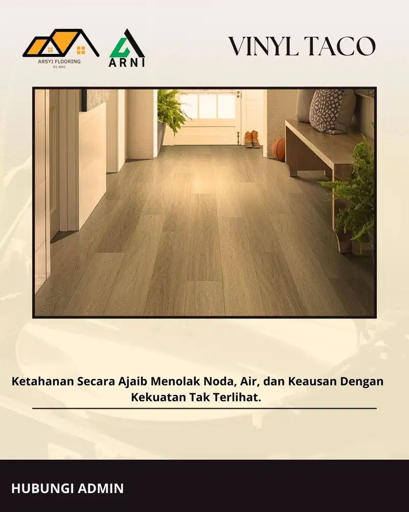 Vinyl TACO 3mm | Lantai Motif Kayu Best Quality