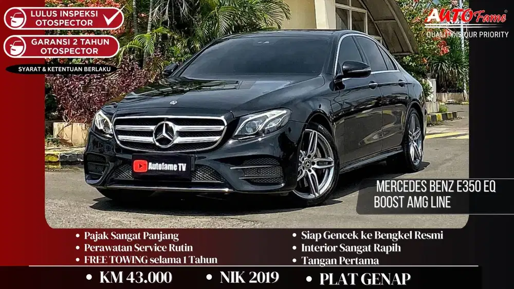 Mercedes Benz E350 EQ Boost AMG Line NIK 2019