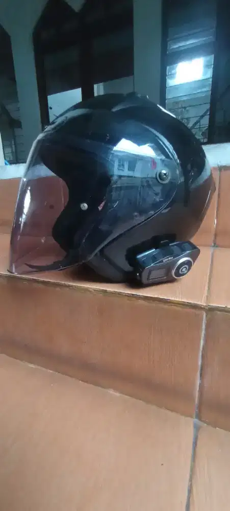 Dijual Helm NJS Beserta Intercom 450rb Boleh Nego Tipis