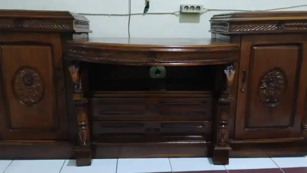 Jual cepat aja meja buffet kayu jati asli