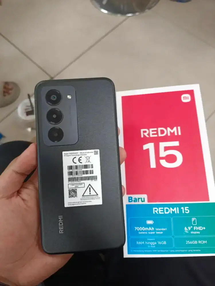 Redmi 15 8/256gb fullset mulus second