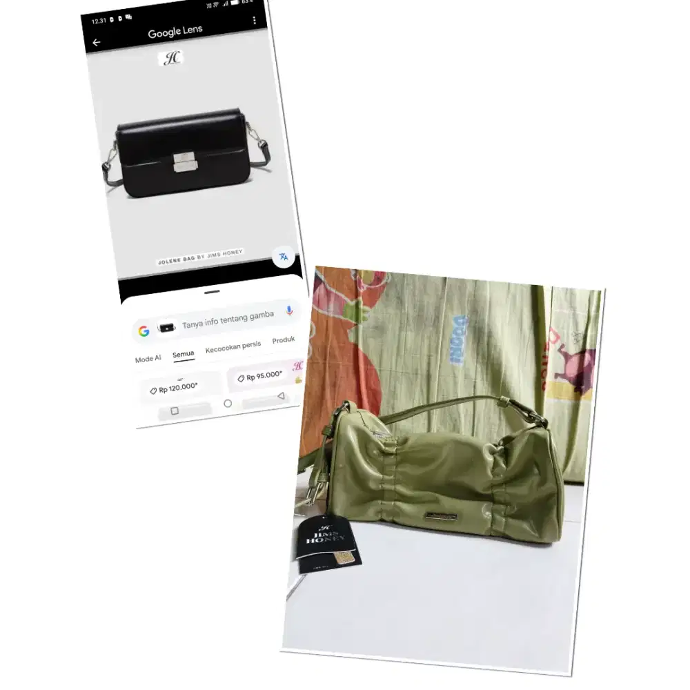 Di jual  2 buah tas jims honey masih baru