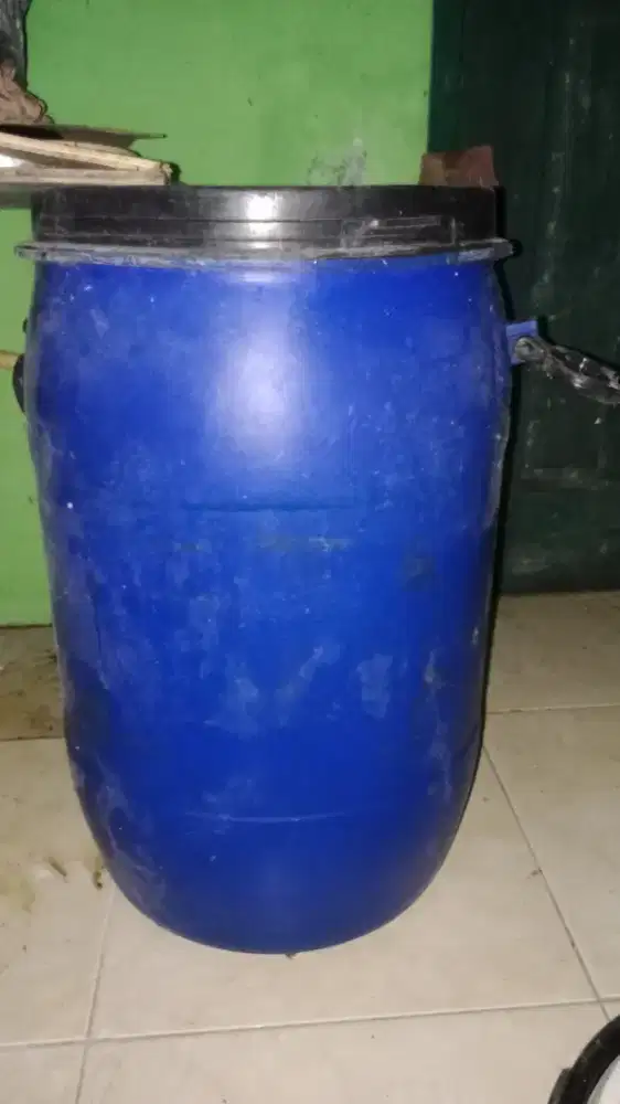 Jual drum biru bekas