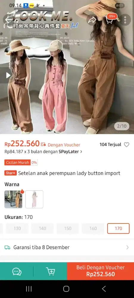 Setelan anak perempuan