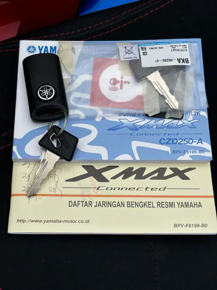 Odo 3rb KM‼️Xmax Connected 2024 Luxury Red. Mulus Istimewa.