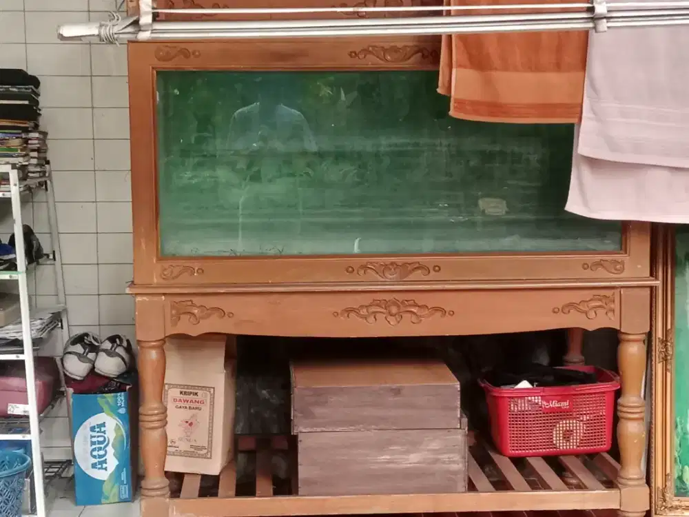 Aquarium besar jati asli kokoh