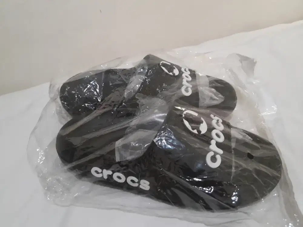 SANDAL SLOP CROC BLACK 40