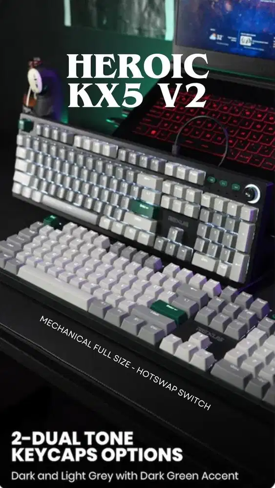 Rexus keyboard mechanical Heroix KX5 V2
