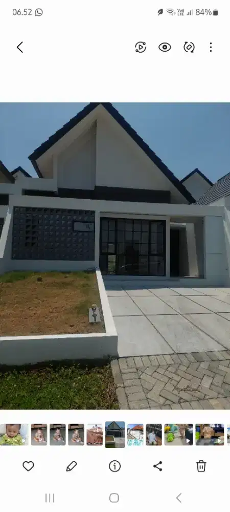 Rumah modern Tropis BSB city