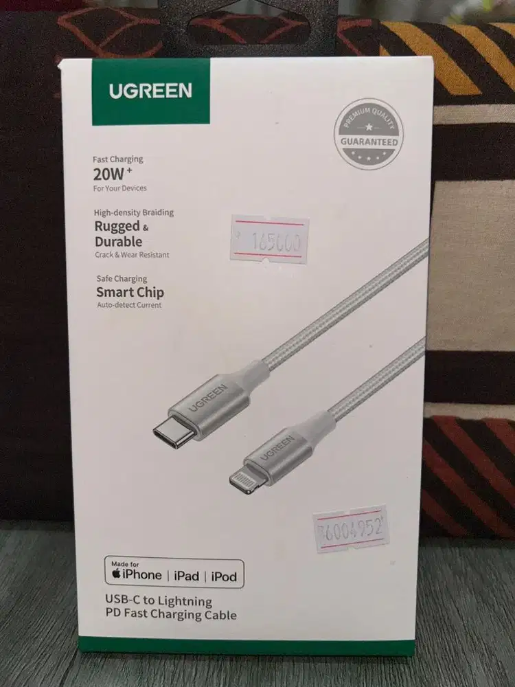 UGREEN Cable C to Lightning Nylon 20W+ 70523