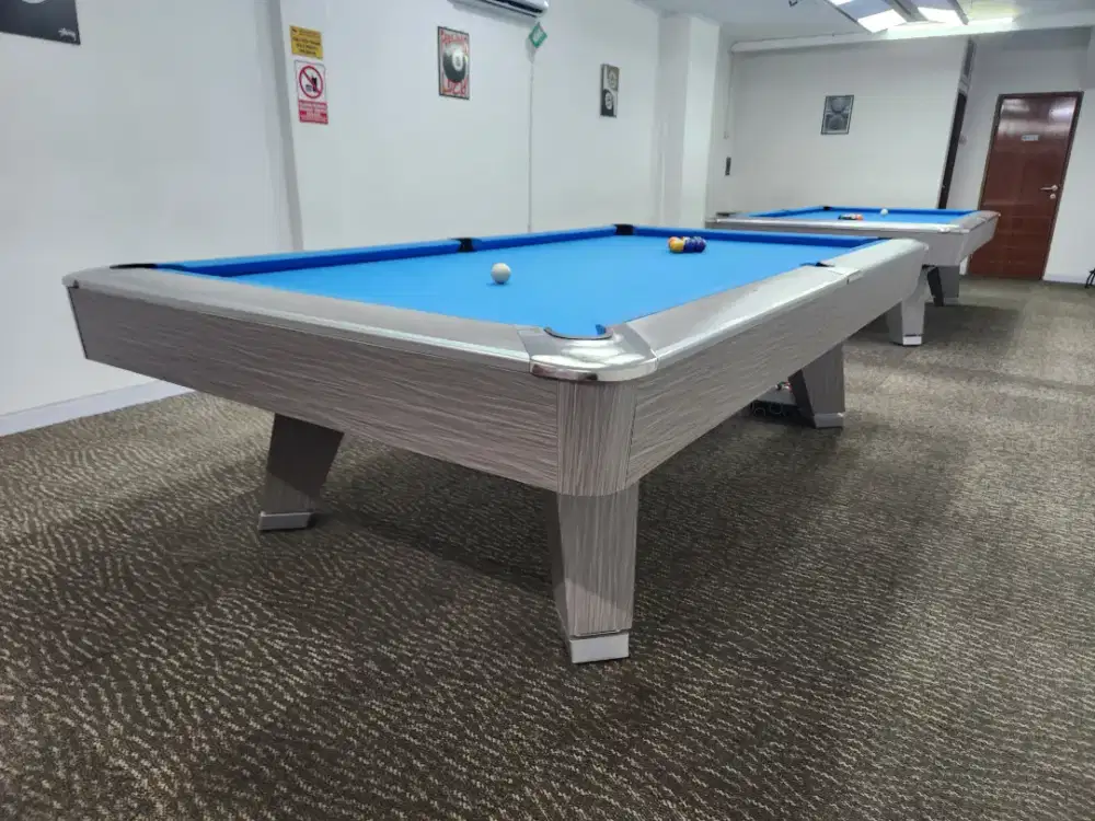 Meja Billiard 9ft model Rasson Mr Sung plus Lampu Billiard