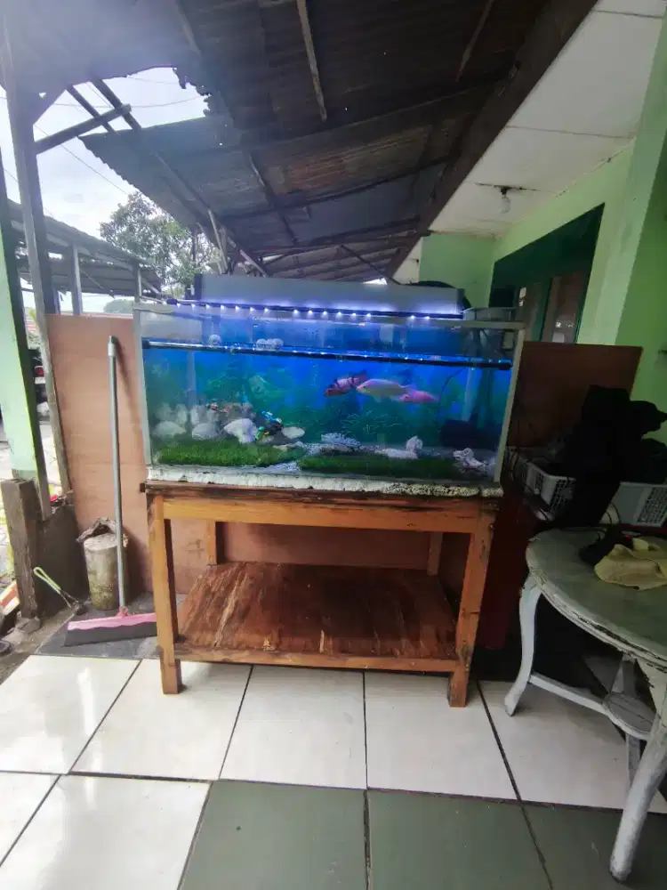 Dijual Aquarium full set lengkap ukuran 1 meter