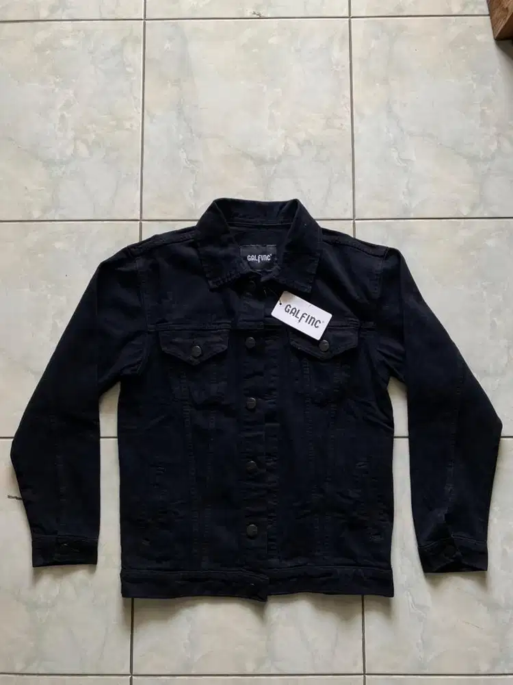 Jaket Jeans GALFINC ORIGINAL Black size XL Denim