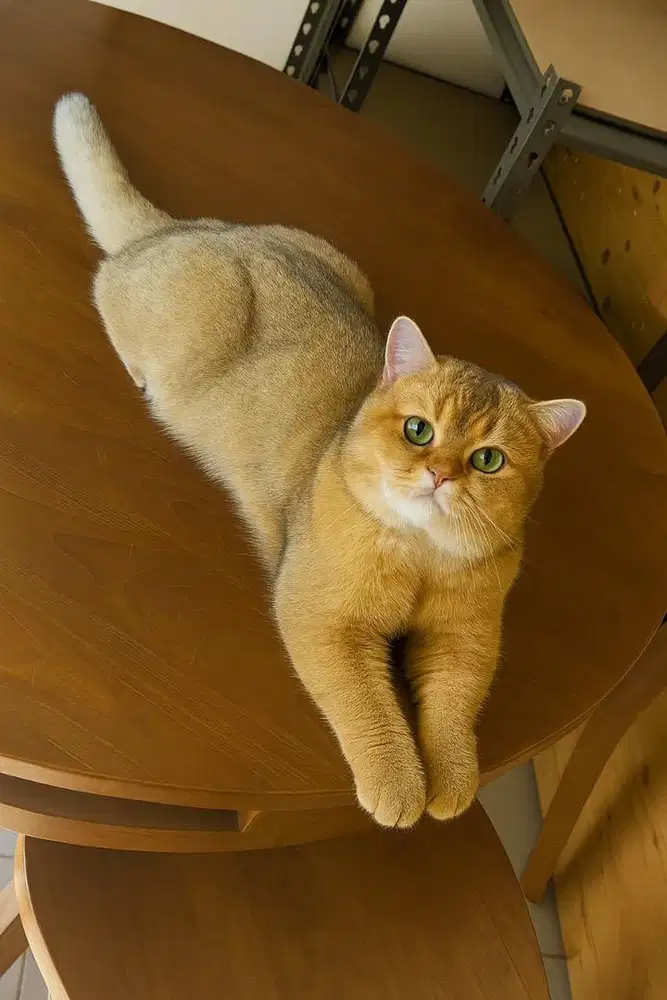 Jasa Pacak Kawin Kucing BSH golden dan scottish