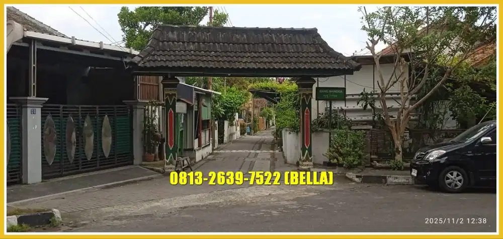 tanah dekat kraton jl Suryo Pranoto Pakualaman Kodya Yogyakarta